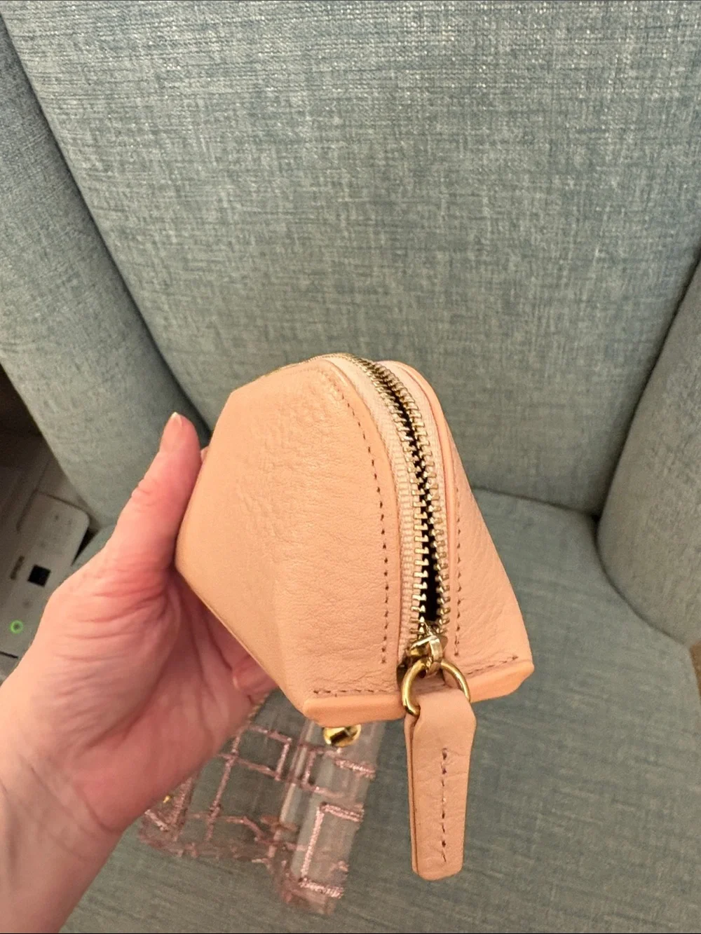 Altar'd State Pink Crystal Grid Crossbody with Gold Chain Strap - Picture 10 of 16